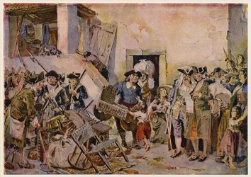 貧困のどん底に突き落とされた人々は、自分の持ち物を質に入れる（ポルトガル