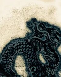 2021年辰年（手描きリペイント写真）