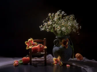 物憂げな花の収穫