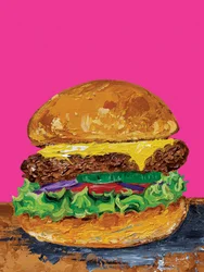 ポップアート・チーズバーガー