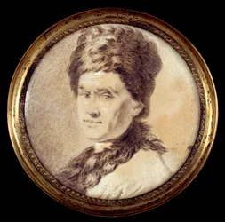 アルメニアの衣装を着たスイスの哲学者ジャン・ジャック・ルソー（1712-1778）の肖像 アラン・ラムゼイによる匿名のデッサン。18世紀 パリ、カルナヴァレ美術館