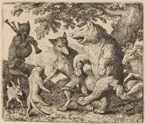 クマとオオカミを喜ぶ、おそらくc。 16451656。