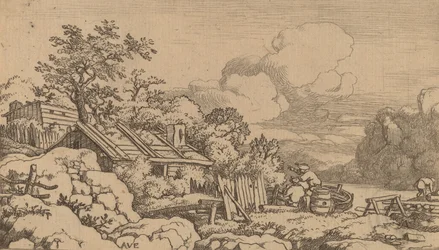 大工小屋、おそらく c. 16451656。
