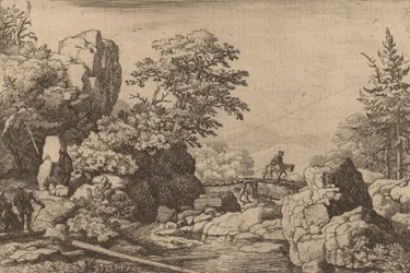 橋の上の騎手、おそらく c. 16451656。