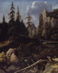 ノルウェーの山岳風景