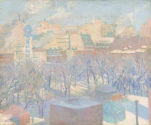 マディソンスクエア、雪、1904