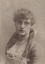 シャーロット・ティッテル、バージニア・ブライツ・シガレットを宣伝する女優シリーズ N67 の... 1888年。