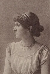 キティ・ウェルチ、バージニア・ブライツ・シガレットを宣伝する女優シリーズ N67 の..., ca. 1888年。