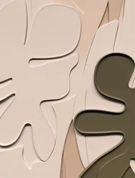 抽象的な有機的な葉