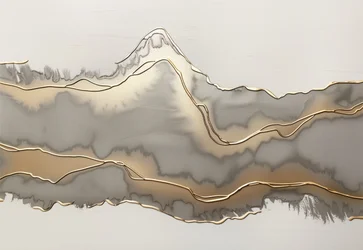 黄金色の抽象的な山々