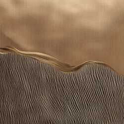 黄金色の質感のウェーブ