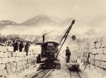 1897年に着工されたヴォルヒナー・トンネル。1905年撮影（写真）