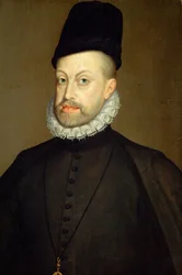 フィリップ2世の肖像1527-1598、スペイン国王とポルトガル、1568