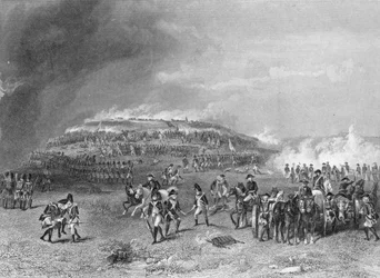 ジョンゴッドフリーによって刻まれた1775年6月17日のバンカーの丘の戦い