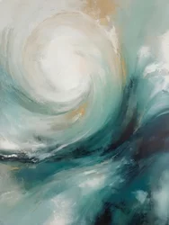 躍動的な海の渦