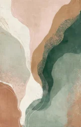 素朴で流れるような抽象画