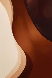 流麗な有機的なブラウンの曲線