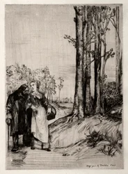 回復期の散歩、c。 1861年。