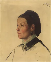 女性の肖像、1875年。