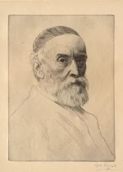 画家G. F. ワッツ（1817-1904）の肖像画