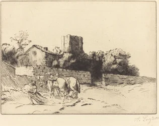 牧師館の壁 (Le mur du presbytere)