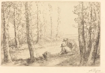川のほとりで休む (Repos au bord de la riviere)