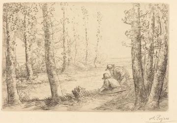 川のほとりでくつろぐ（Repos au bord de la riviere）