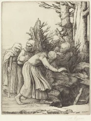 The Triumph of Death: Death prepares a Dwelling for the Homeless (Le triomphe de la Mort: Lamort a prepare une demeure a des alonenees)