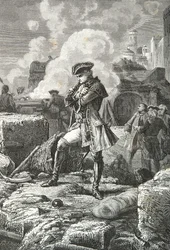1760年、ポンディシェリー包囲戦時のラリー・トレンダル（エングレーヴィング）