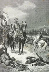 1066年、ペヴェンジーに上陸する征服王ウィリアム（版画）