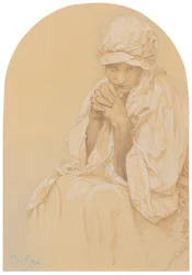 ジャロスラヴァの肖像画、アーティストの娘、c。 1924年。