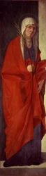 女性殉教者」1485-90年頃（パネルにテンペラ）