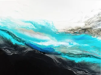 滑らかな海の波