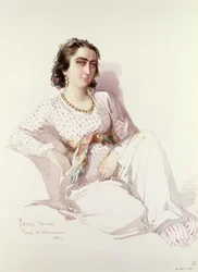 Hadice Hanim-イスタンブール出身の女性、1852年