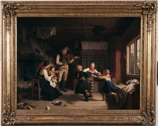 谷の小屋での日曜日の夜