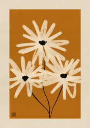 素朴なデイジーの花