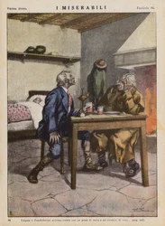 ヴィクトル・ユーゴー作『レ・ミゼラブル』の挿絵（カラーリトグラフ）