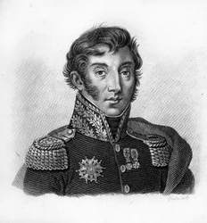 ジャン・マクシミリアン・ラマルク伯爵（1770-1832）は、フランスの将軍であり政治家であるが、「フランスの勝利と征服に伴うフランスの将軍たちのポートレート」の中に登場する。1818年にAmbroise Tardieuが彫ったもの。ステラコレクション。