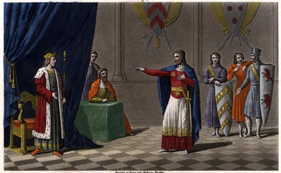 Louis V le Faineant (c. 967-987), 986年に後のフランス王であるHugues Capetの保護によりフランス王となり、1825年にAmbroise Tardieuによって墓が作られた。