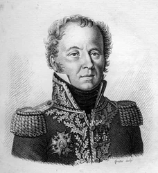ルイ・エマニュエル(Louis-Emmanuel)レイ少将(1768-1846)の肖像-「Portraits des generaux francais en suite les victoires et conquetes des Francais」に掲載。1818年にAmbroise Tardieuが描いたもの。Stellaコレクション。