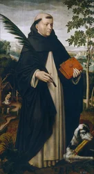 聖ドミニク - ドミニク・デ・グスマン (1170-1221) - 聖ドミニク - ベンソン、アンブロジウス (1495-1550) - 1528年頃 - 木材に油彩 - 104x57 - プラド美術館、マドリッド