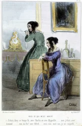 私にはこんなことがあったのよ（女性のヴォラージュの会話） - シャムの「マドレーヌ」で、v.1870-1880