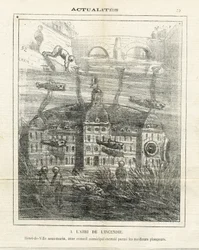 Le Charivari』に掲載されたCham（1819-1879）のイラスト