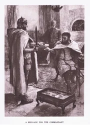 表彰者からのメッセージ、ローマの兵士によるイラスト、1928