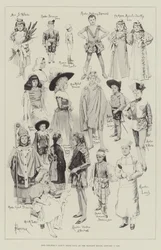 1896年1月7日、邸宅での子供たちの仮装舞踏会