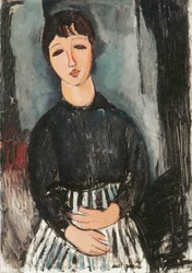 縞模様のエプロンのしもべ、1916