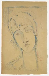 赤毛の女性のアンナアフマトヴァ肖像画、1915