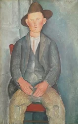 小さな農家。 1918年頃
