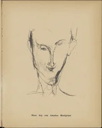 ハンス・アープの肖像1886-1966、1916。