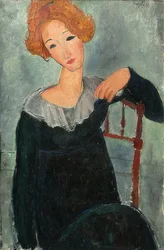 赤髪の女性。 1917